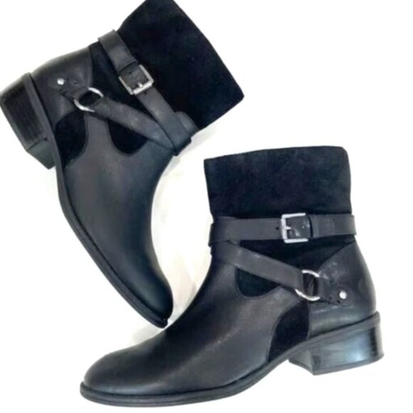 Ralph Lauren Shoes - Ralph Lauren Black Leather Makaila Ankle Boots 6.5B